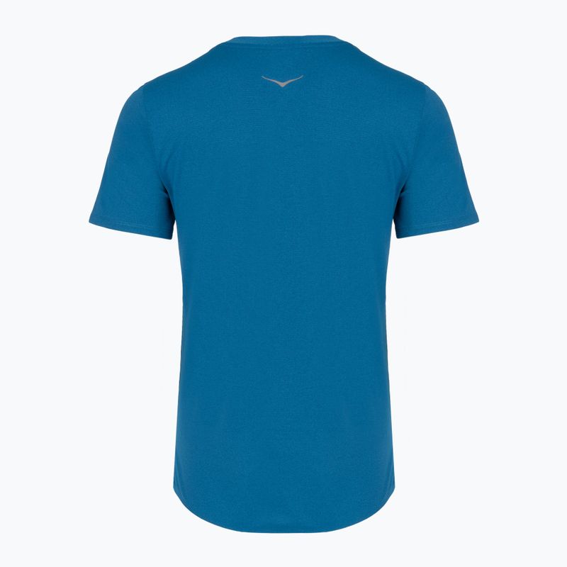 Koszulka do biegania damska HOKA EveryRun Short Sleeve night glow blue 2
