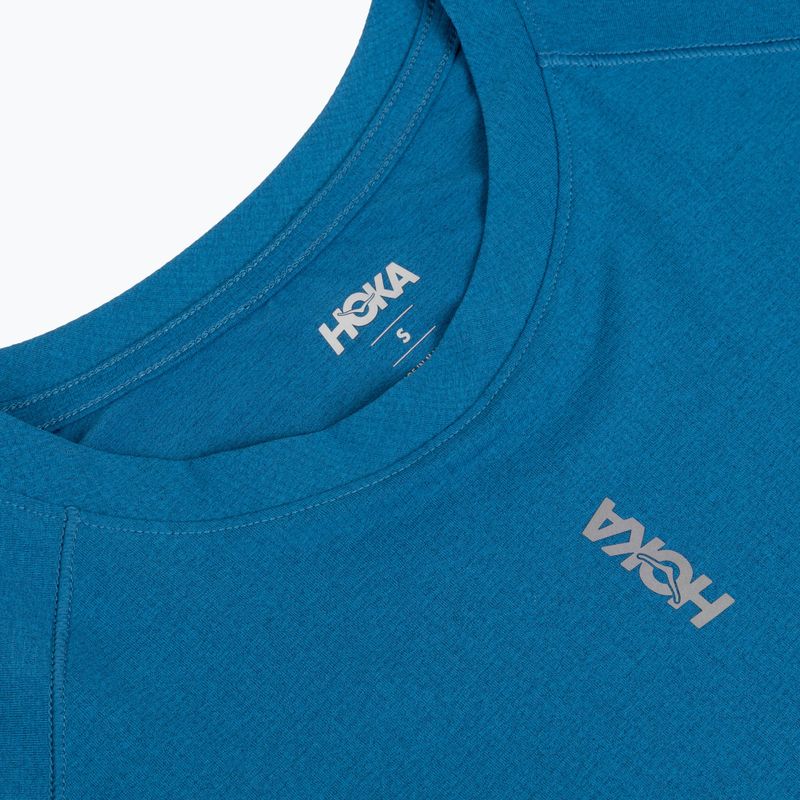 Koszulka do biegania damska HOKA EveryRun Short Sleeve night glow blue 3