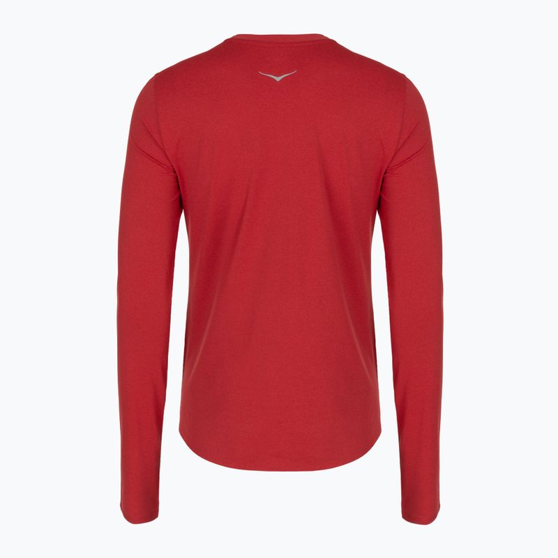 Longsleeve do biegania damski HOKA EveryRun Long Sleeve red agate 2