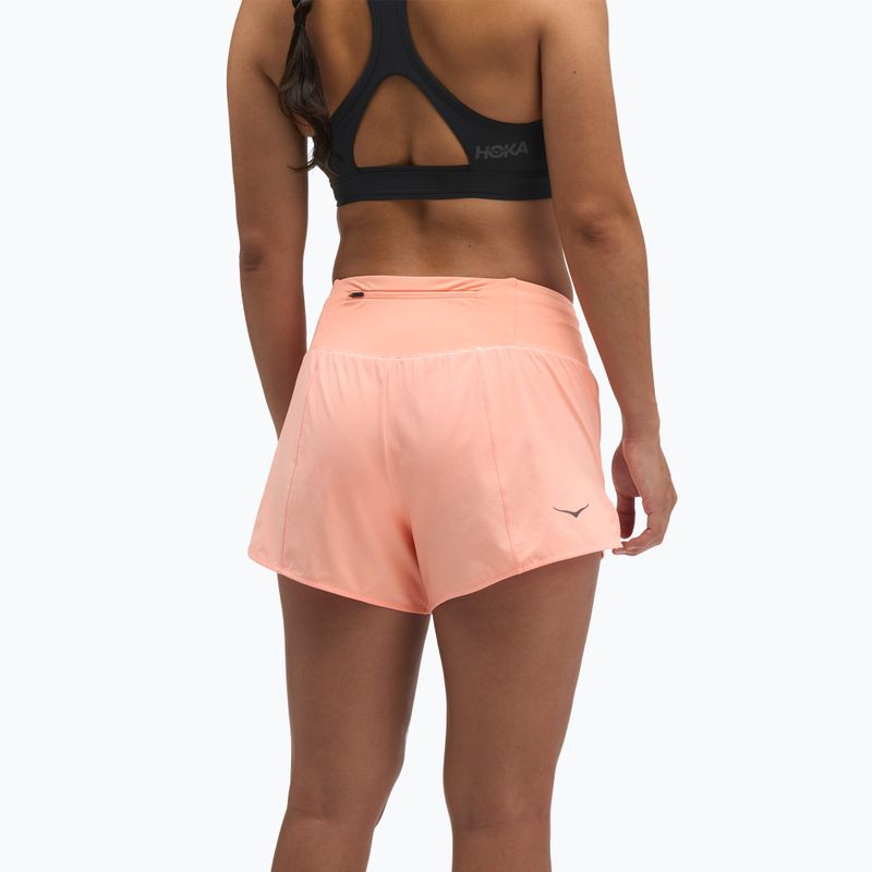 Spodenki do biegania damskie HOKA Glide Short 3.5" Brief sunstone 3