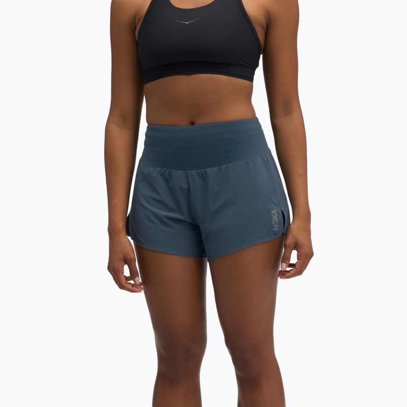 Spodenki do biegania damskie HOKA Glide Short 3.5" Brief varsity navy