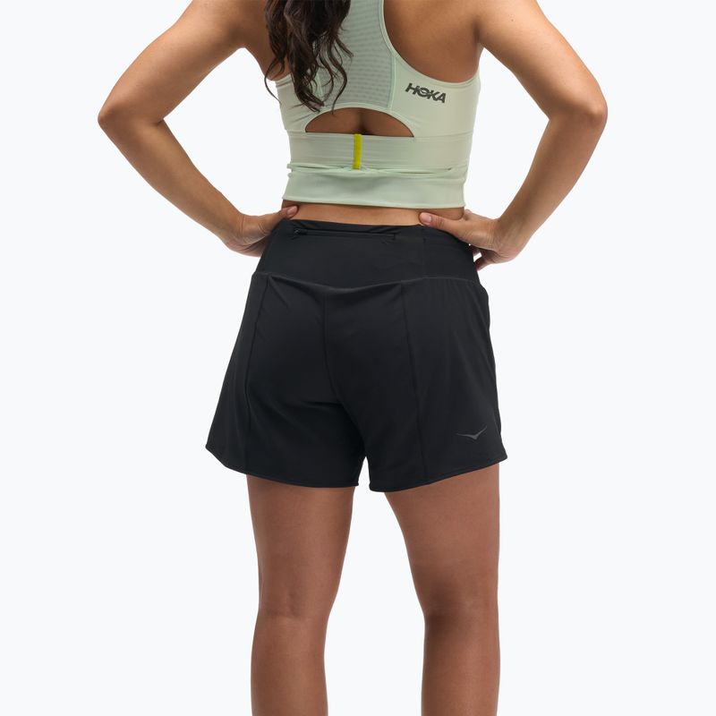 Spodenki do biegania damskie HOKA Glide Short 5" 2in1 black 3