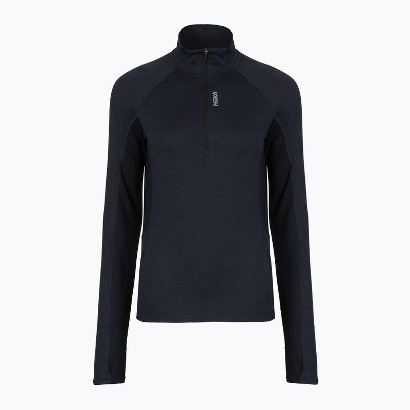 Bluza do biegania damska HOKA Skyform Half Zip black heather