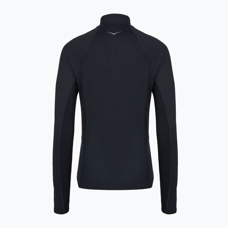 Bluza do biegania damska HOKA Skyform Half Zip black heather 2