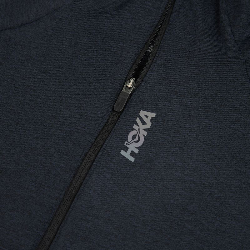Bluza do biegania damska HOKA Skyform Half Zip black heather 3