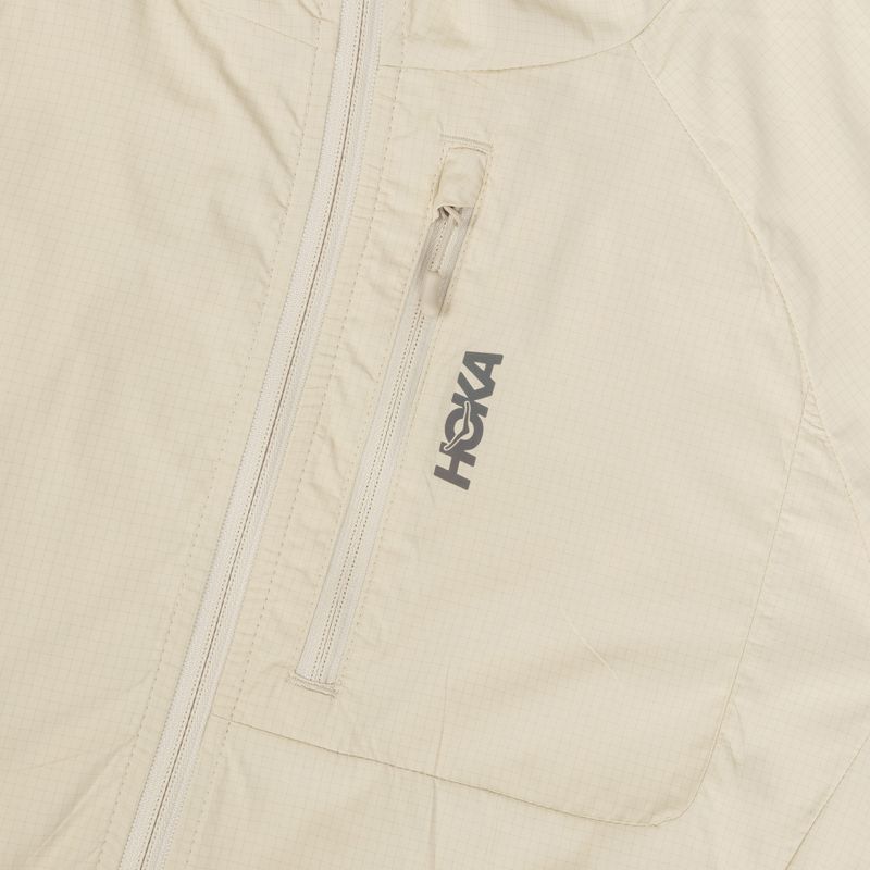 Kurtka do biegania damska HOKA Skyflow Wind Jacket oat milk 3