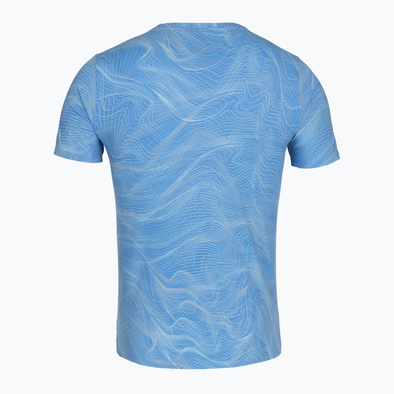 Koszulka do biegania męska HOKA EveryRun CLF PRT mineral blue 2