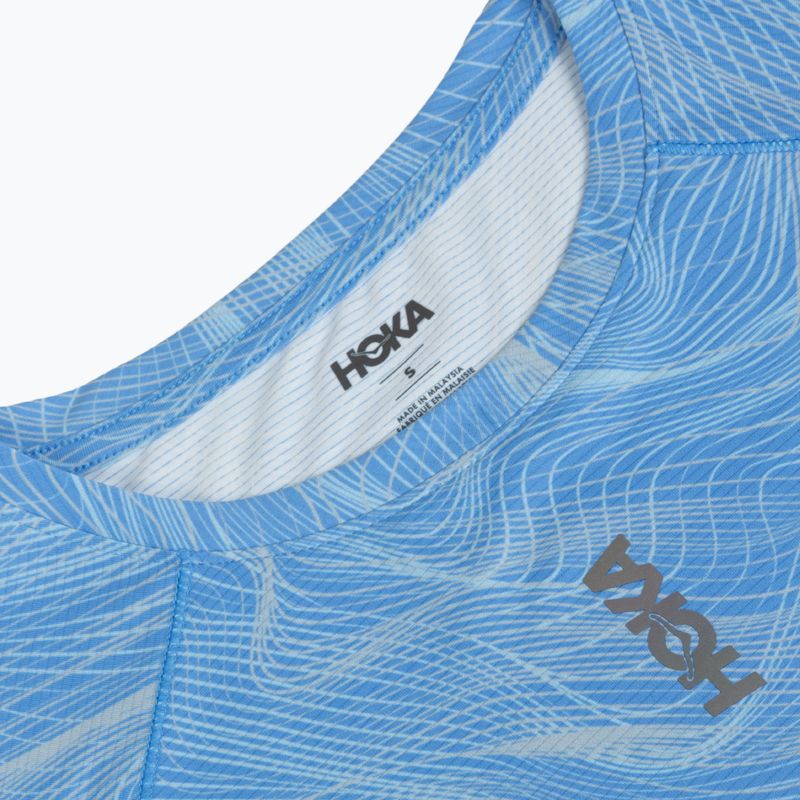 Koszulka do biegania męska HOKA EveryRun CLF PRT mineral blue 3