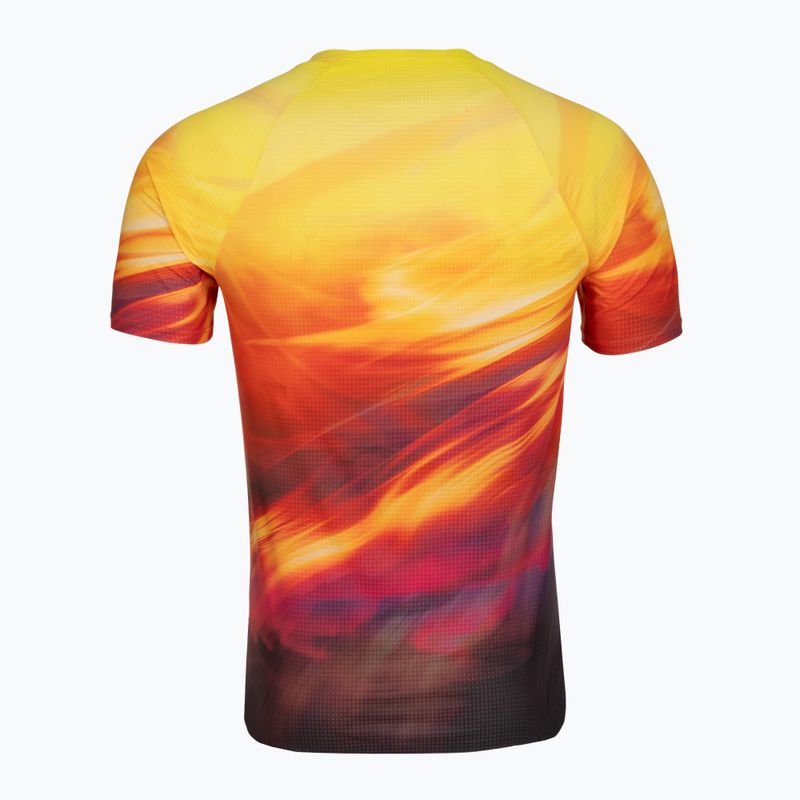 Koszulka do biegania męska HOKA Race Day Short Sleeve TR PRT hoka citrus print 2