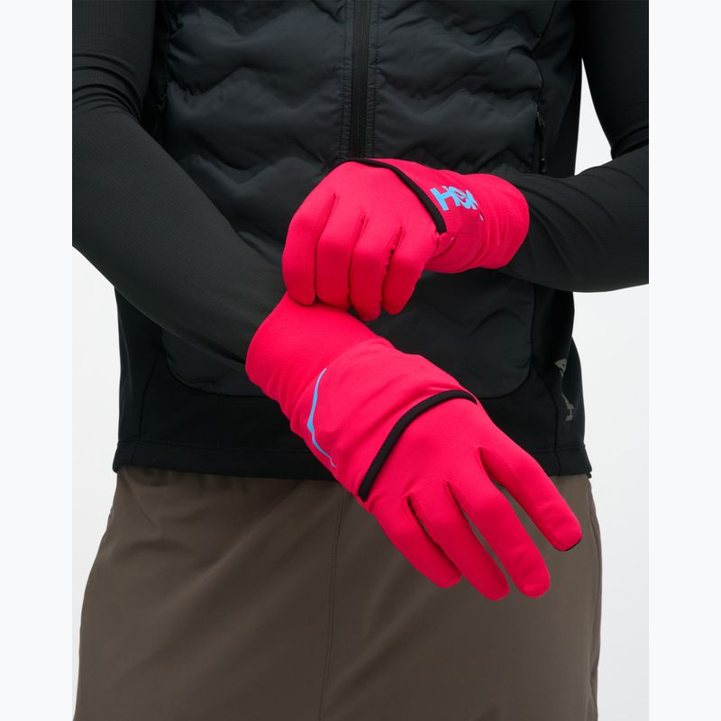 Rękawiczki do biegania HOKA Coldsnap Fleece Gloves cerise 3