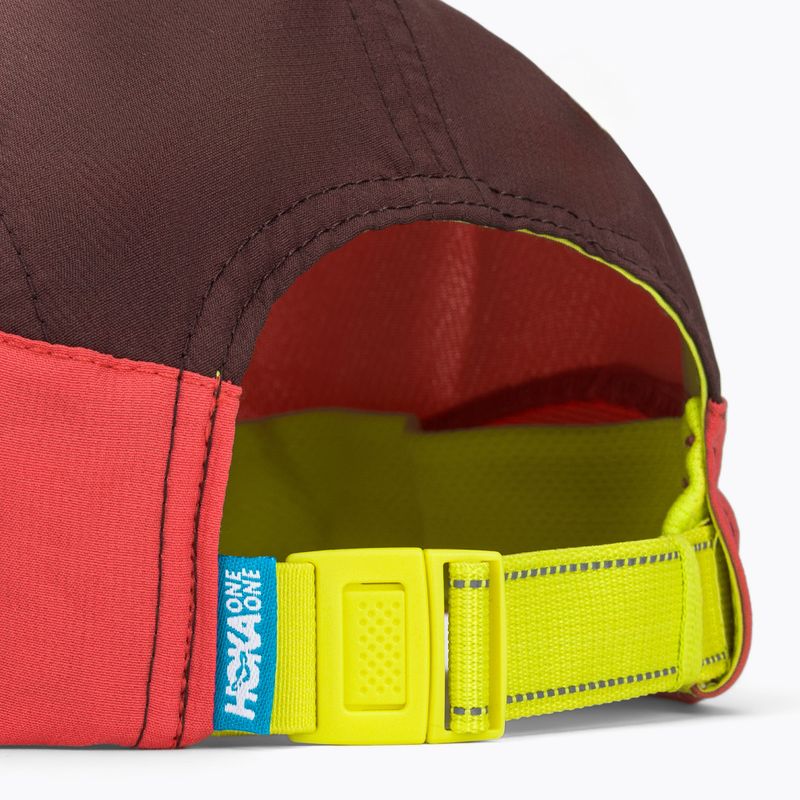 Czapka z daszkiem HOKA Run Hat deep mauve/red agate 4