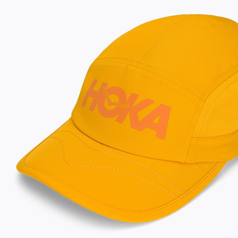 Czapka z daszkiem HOKA Run Hat egg yolk 3