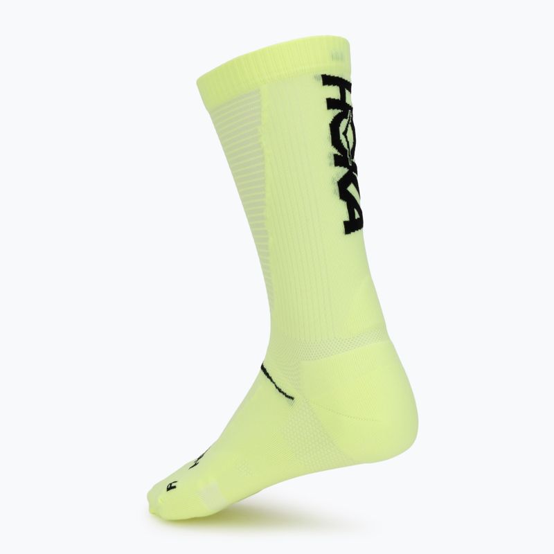 Skarpety męskie HOKA Race Day Crew Sock neon yuzu 2