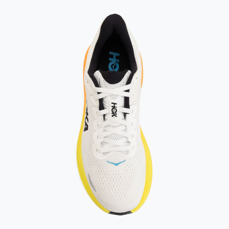 Buty do biegania męskie HOKA Bondi 9 white/neon tangerine 5