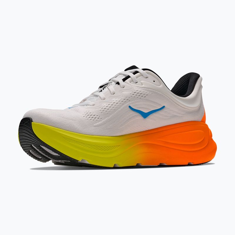 Buty do biegania męskie HOKA Bondi 9 white/neon tangerine 2