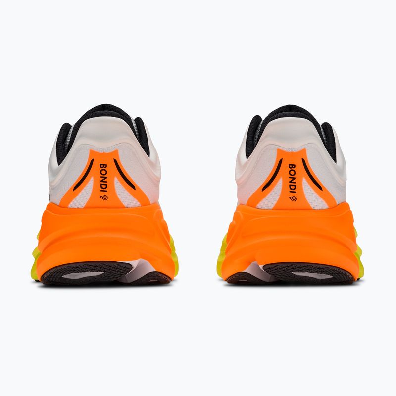 Buty do biegania męskie HOKA Bondi 9 white/neon tangerine 4