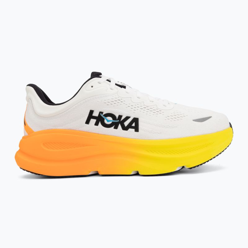 Buty do biegania męskie HOKA Bondi 9 Wide white/neon tangerine 2