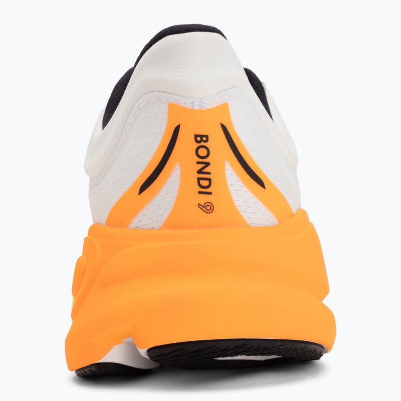 Buty do biegania męskie HOKA Bondi 9 Wide white/neon tangerine 6
