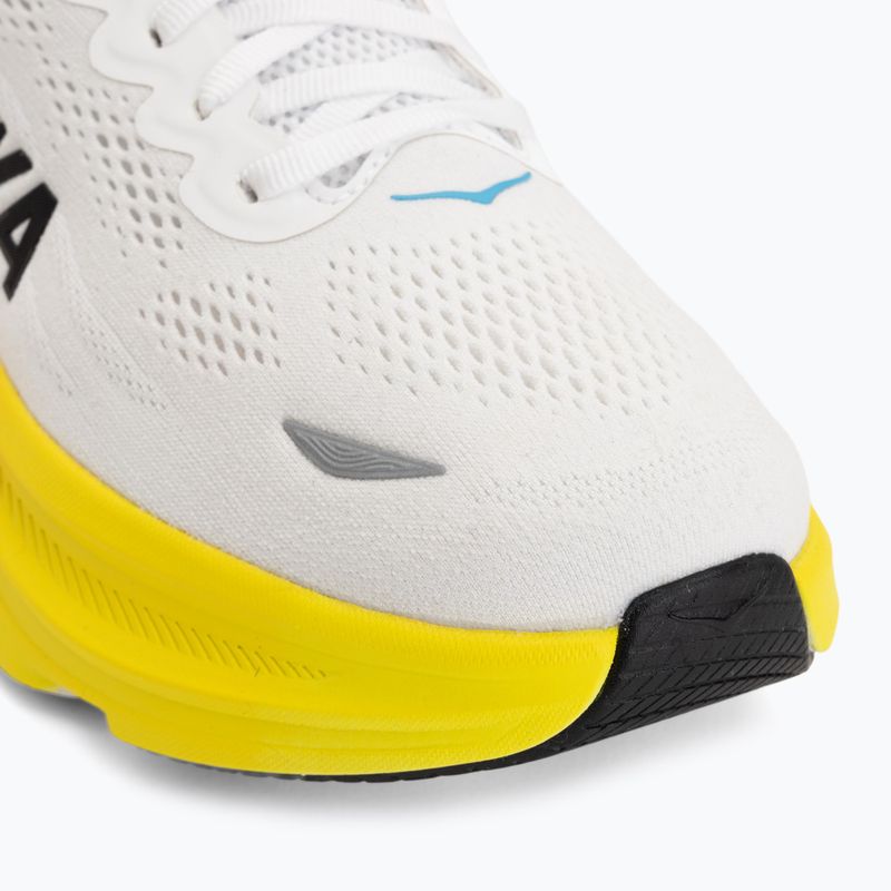 Buty do biegania męskie HOKA Bondi 9 Wide white/neon tangerine 7