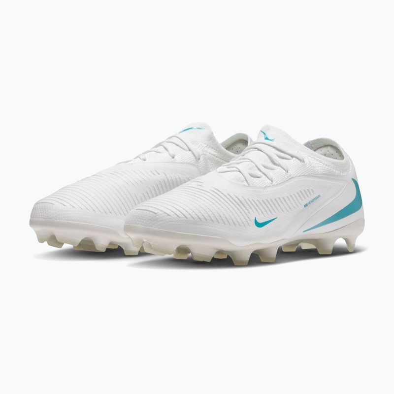 Buty piłkarskie dziecięce Nike Phantom 6 Low Pro Jr FG/MG white/white/dusty cactus 3
