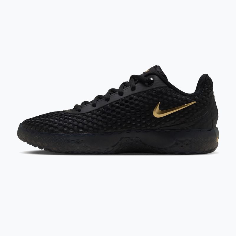 Buty do koszykówki męskie Nike LeBron Witness X black/black/iron grey/metallic gold 2