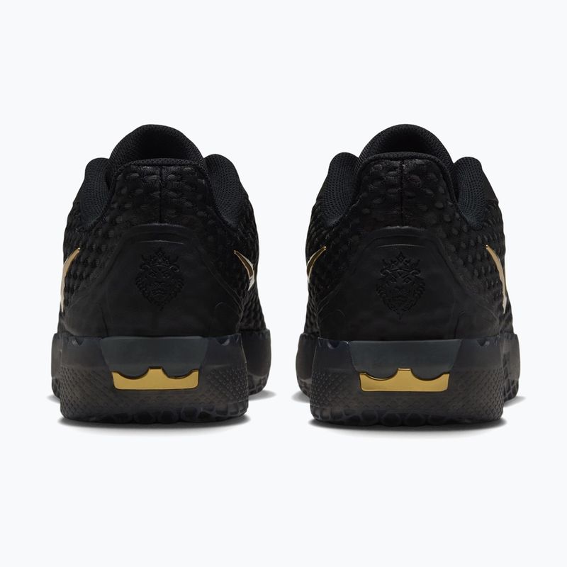 Buty do koszykówki męskie Nike LeBron Witness X black/black/iron grey/metallic gold 4