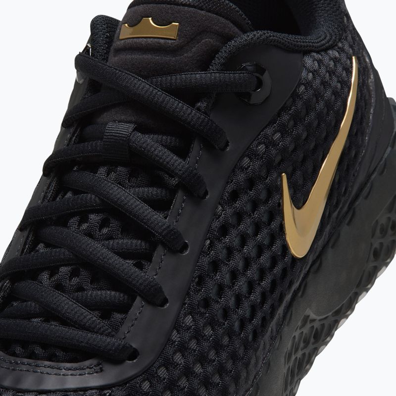 Buty do koszykówki męskie Nike LeBron Witness X black/black/iron grey/metallic gold 6