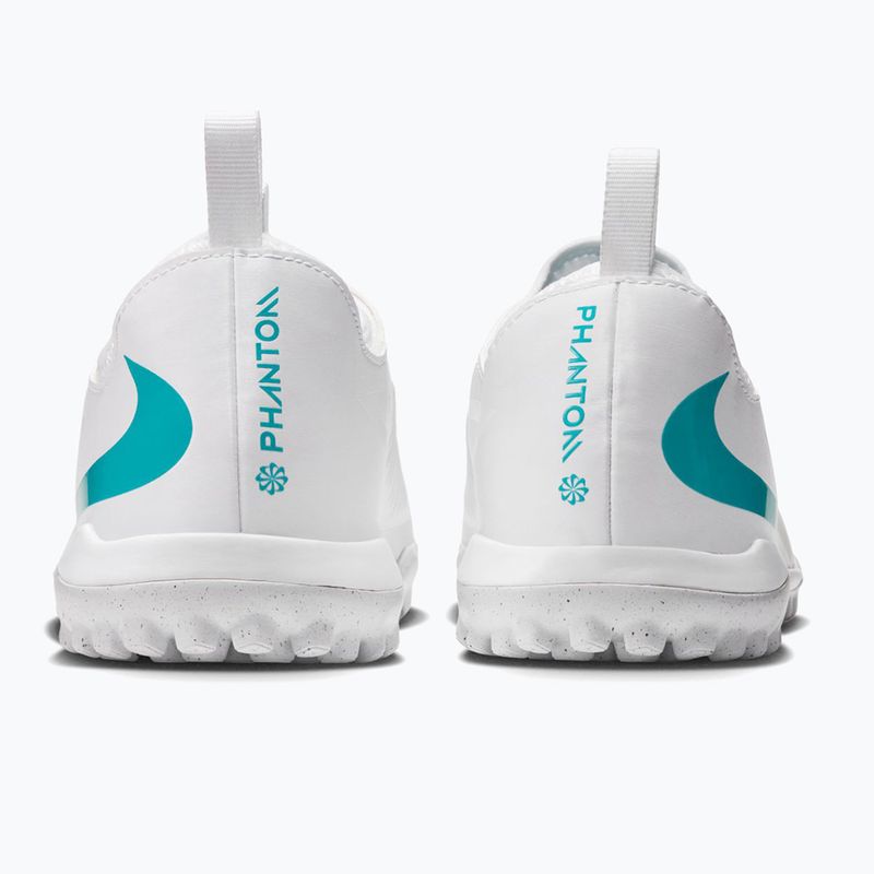 Buty piłkarskie dziecięce Nike Phantom 6 Low Academy Jr TF white/white/dusty cactus 2