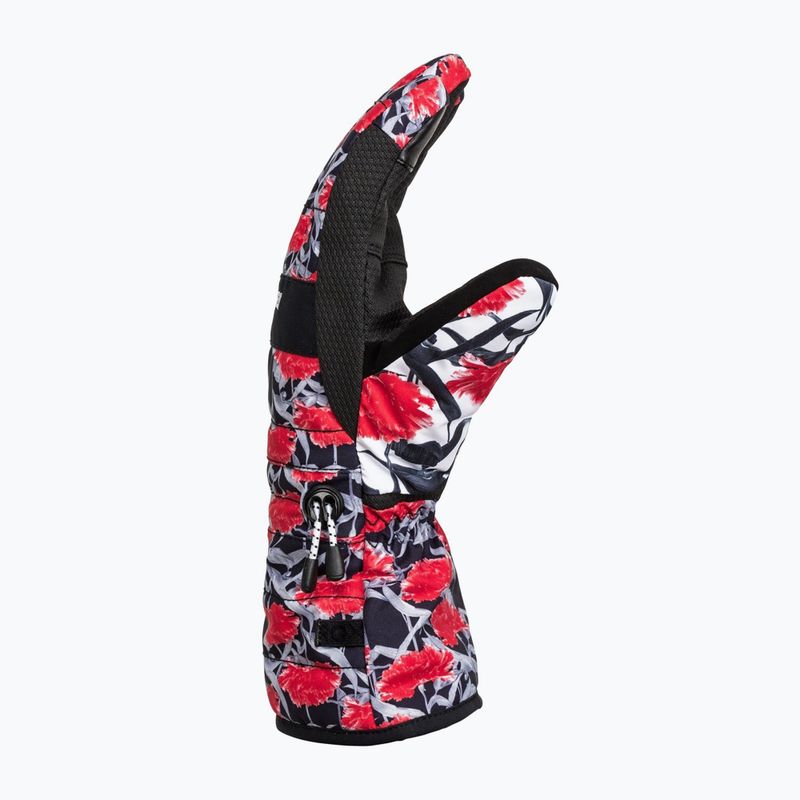 Rękawice snowboardowe damskie ROXY Cynthia Rowley true black/white/red 8