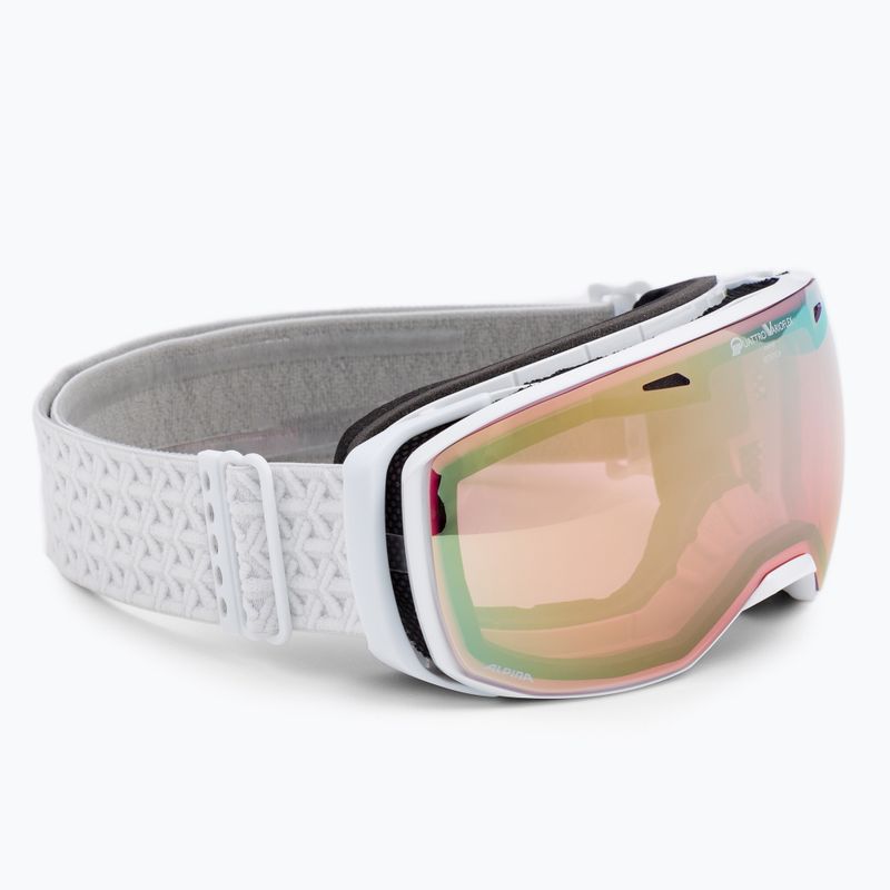 Gogle narciarskie Alpina Estetica QV white gloss/gold sph