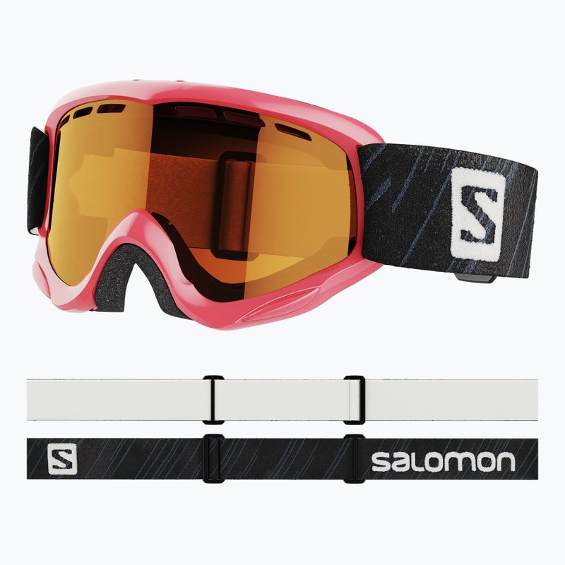 Gogle narciarskie dziecięce Salomon Juke Access Jr pink/tonic orange 6