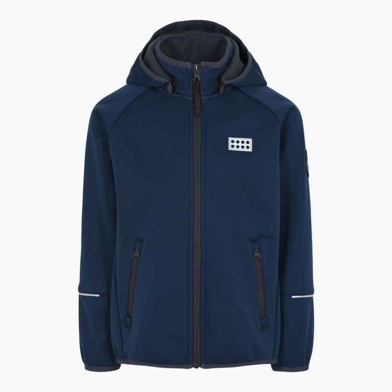 Kurtka softshell dziecięca LEGO Lwsky 764 navy w. grey