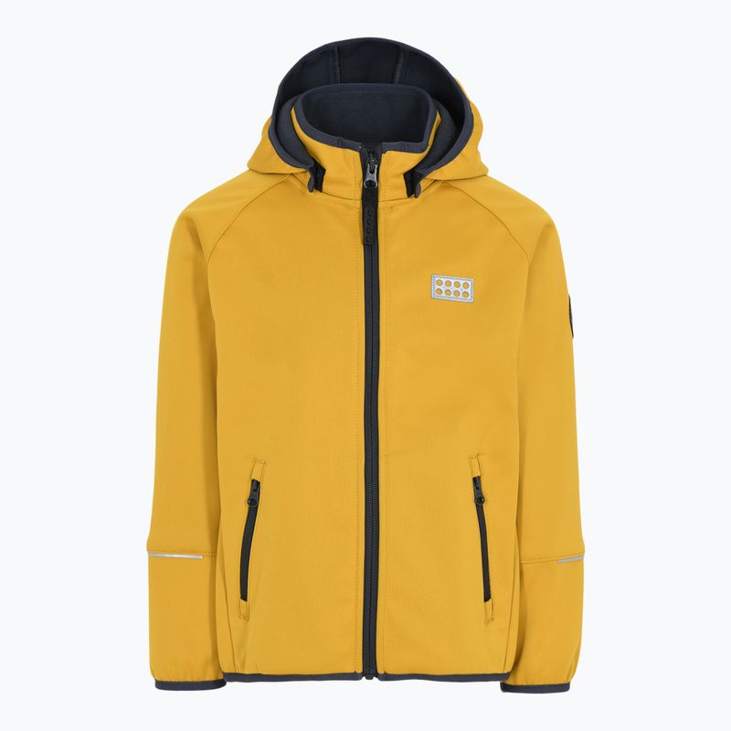 Kurtka softshell dziecięca LEGO Lwsky 764 yellow