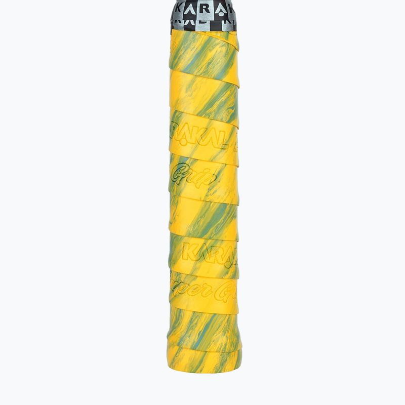 Owijka do rakiet squash Karakal Pu Super Grip Multi yellow / green 2