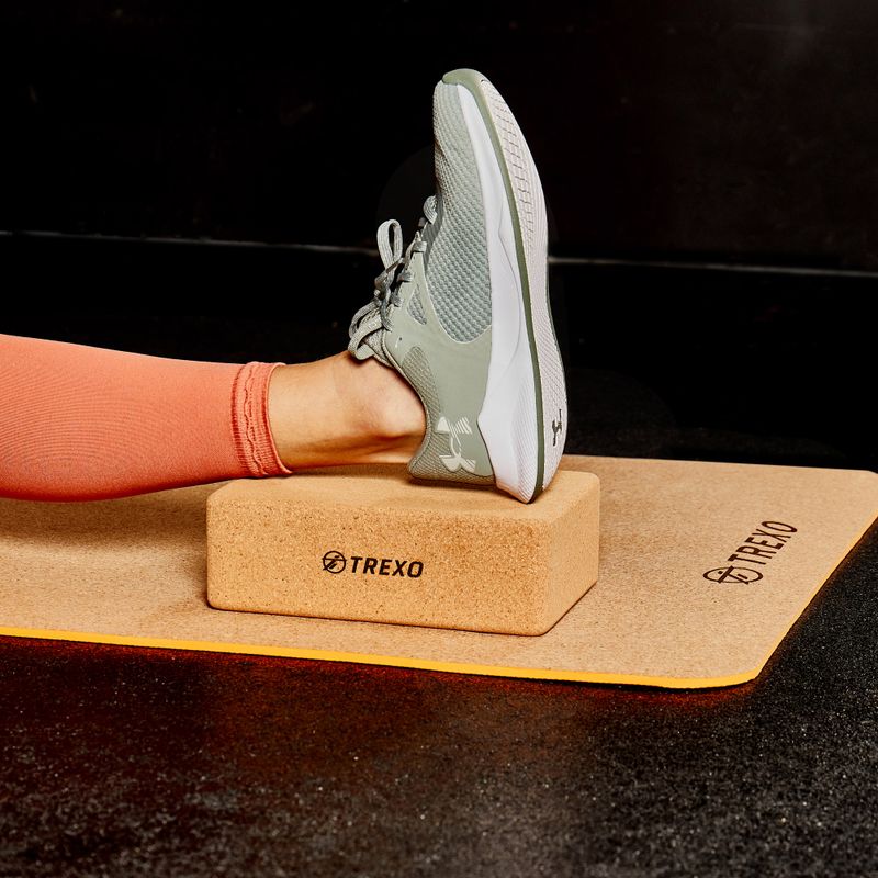 Kostka do jogi XTREXO YB-75 brązowa 9