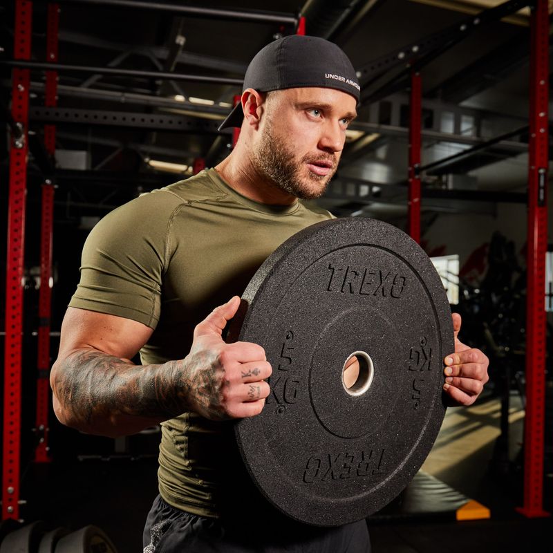 Obciążenie bumperowe olimpijskie XTREXO TRX-BMP005 5 kg czarne 6