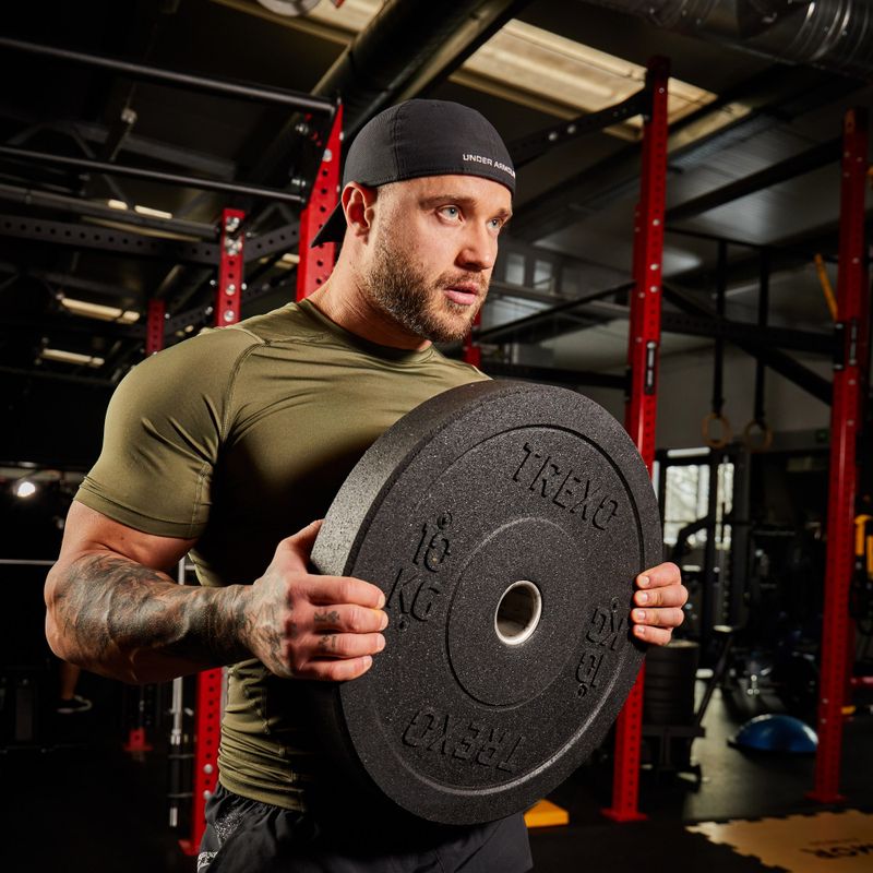 Obciążenie bumperowe olimpijskie XTREXO TRX-BMP010 10 kg czarne 8