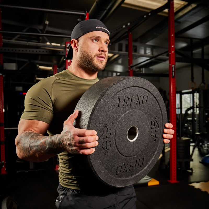 Obciążenie bumperowe olimpijskie XTREXO TRX-BMP025 25 kg czarne 5