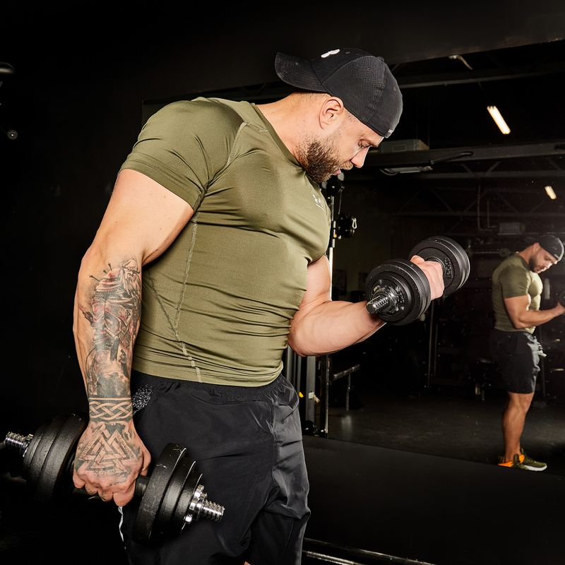 Zestaw hantli ze sztangą XTREXO DK50 50 kg 8