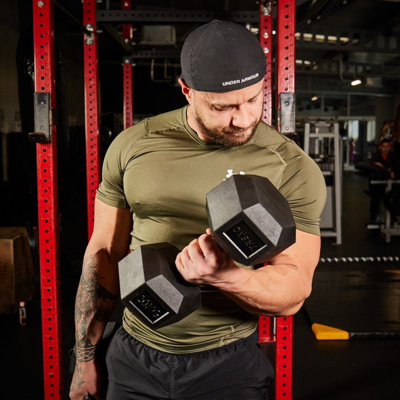 Hantel ogumowany XTREXO Hex 20 kg 8