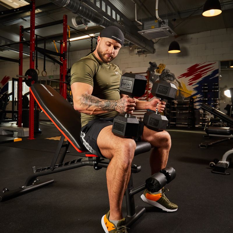 Hantel ogumowany XTREXO Hex 25 kg 8