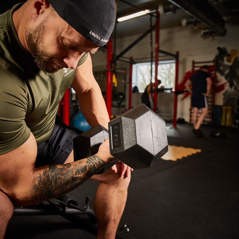 Hantel ogumowany XTREXO Hex 7.5 kg 5