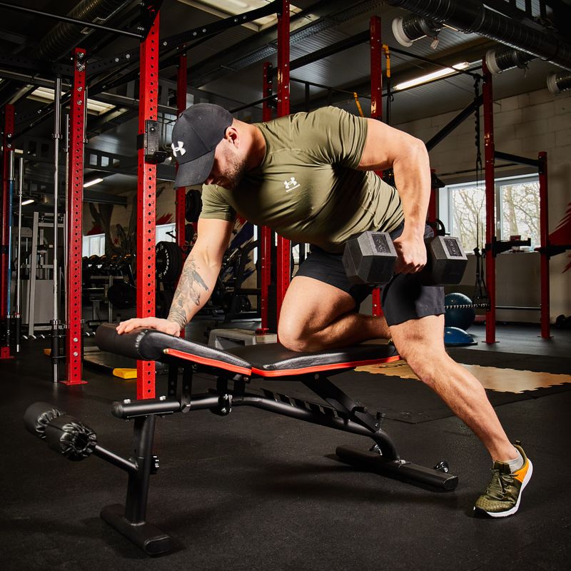 Ławka treningowa XTREXO B100 max. 300 kg czarna 5