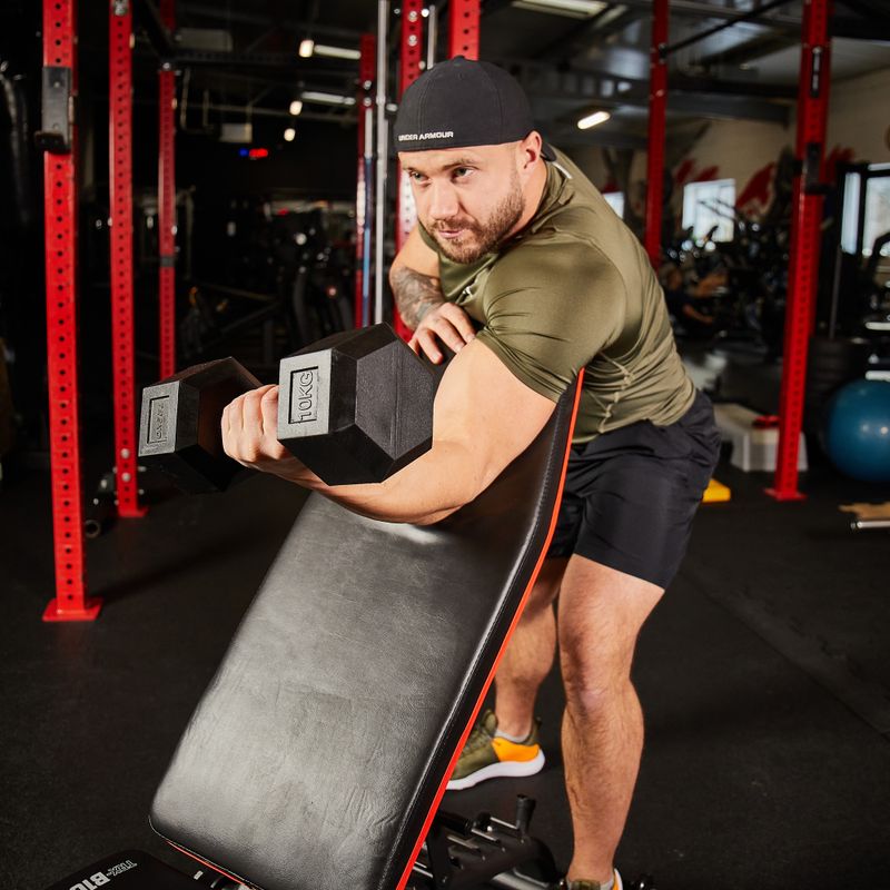 Ławka treningowa XTREXO B100 max. 300 kg czarna 7