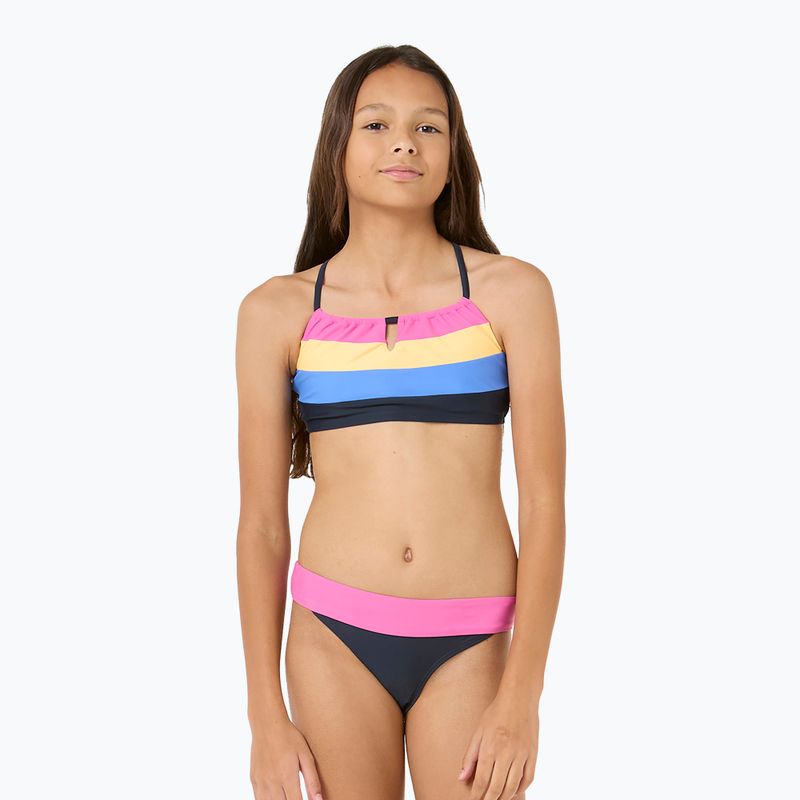 Zestaw strój kąpielowy dwuczęściowy + koszulka dziecięca Rip Curl Block Party 3 Piece Set dark blue 4