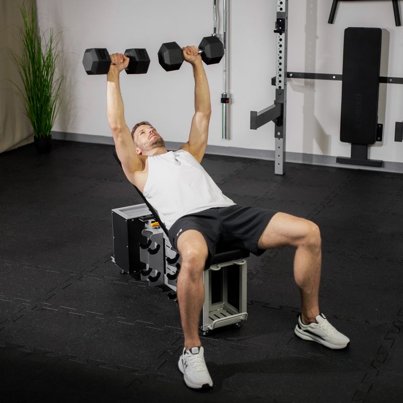 Ławka treningowa XTREXO Storage Regulowana czarny 4