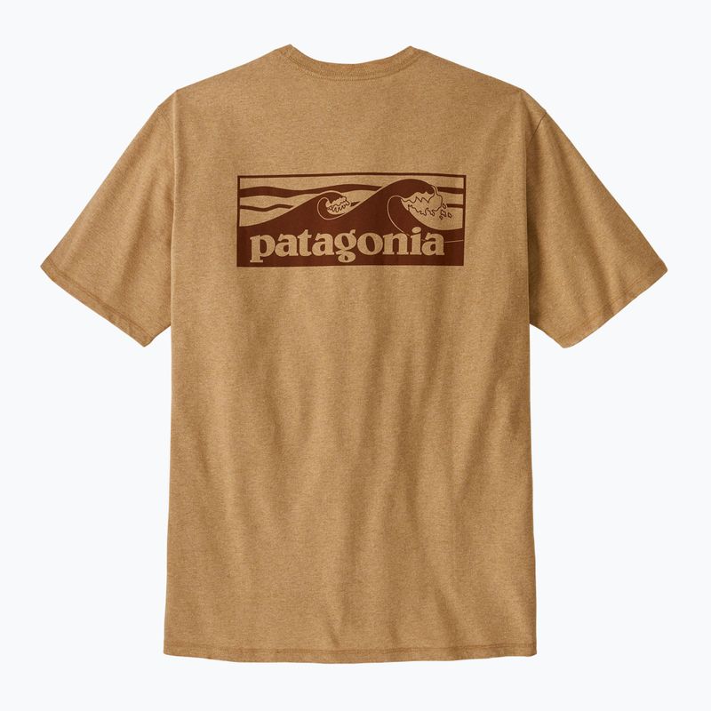 Koszulka męska Patagonia Boardshort Logo Pocket Responsibili talon gold 3