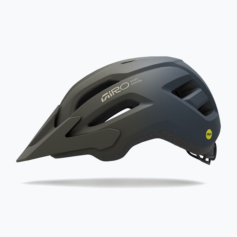 Kask rowerowy dziecięcy Giro Fixture II MIPS matte dark sage/sapphire fade 2