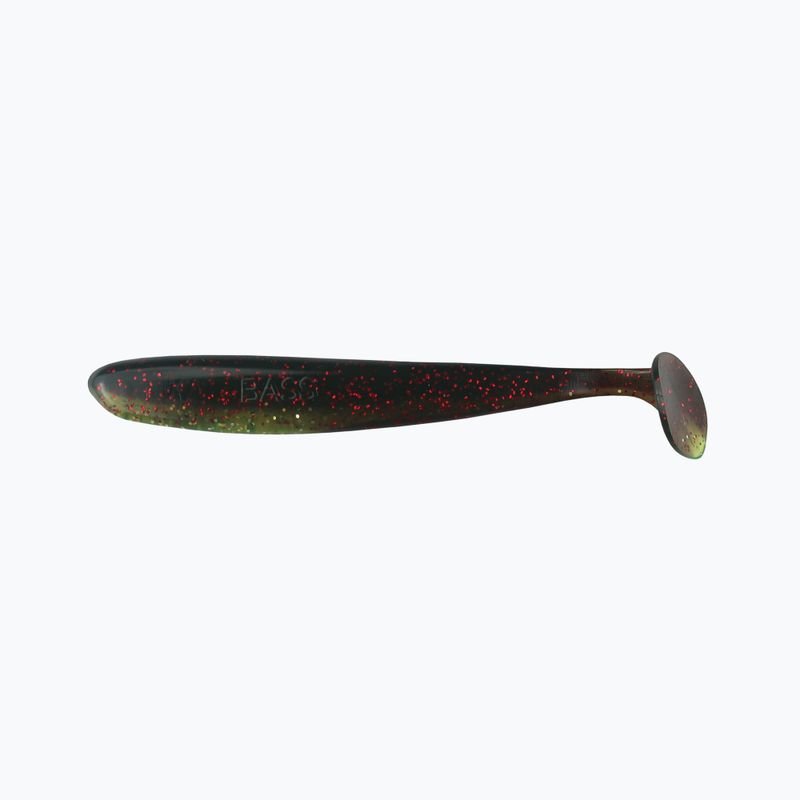 Przynęta gumowa Relax Bass 3 Laminated 4 szt. chartreuse/silver glitter motor oil/red glitter