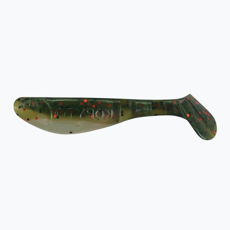 Przynęta gumowa Relax Kopyto 2.5 Laminated 4 szt. pearl sg green/orange black glitter